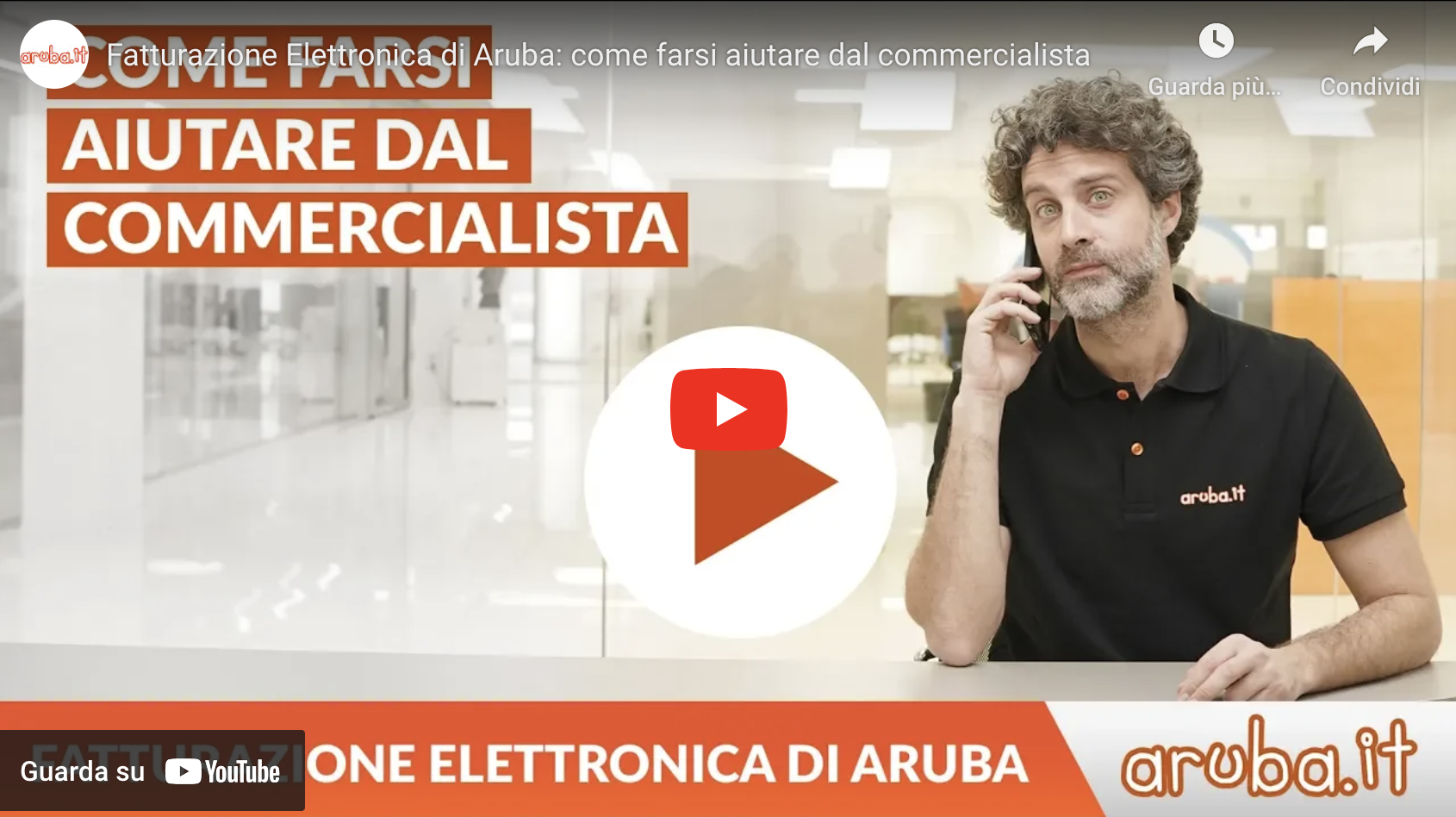area clienti fatturazione elettronica aruba